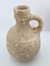 Genuine ancient terra cotta vessel/bottle, from Near East, 100-200BC, 5 in. tall picture