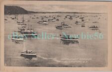 Northport LI NY - BOATS ANCHORED IN NORTHPORT HARBOR - Postcard picture