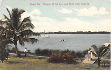 1913 St. Lucie River from Dudley's Stuart FL post card picture