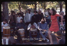 Orig 1969 SLIDE Carefree Young Woman Dancing to Drums on Cambridge Common MA picture