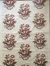 Early 20th  C.  Vintage Floral Cotton Printed Fabric picture