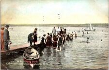 1913, Bathing Beach, Chautauqua Institution, CHAUTAUQUA, New York Postcard picture
