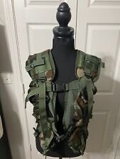 USGI Enhanced Tactical Load Bearing Vest Woodland Camo 8415-01-296-8878 No Flaws picture
