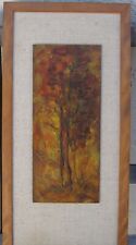 VINTAGE MARSH NELSON ABSTRACT MCM MID CENTURY ACRYLIC  CALIFORNIA COLLAGE ART picture