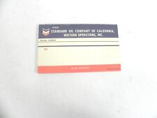 VINTAGE 1966 STANDARD OIL COMPANY OF CALIFORNIA RETURN REQUESTED LABELS 3 X 5  picture