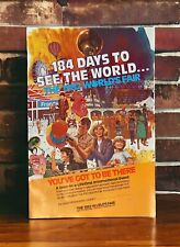 Vintage 1982 World's Fair Knoxville Tennessee Original Poster 17”x12”  NOS picture