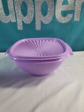 Tupperware Classic Servalier Bowl 8 cup Lilac Purple With Matching Seal picture