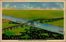 Postcard: THE PORT ARTHUR BRIDGE (OVER THE NECHES RIVER) 6A-H1089 picture