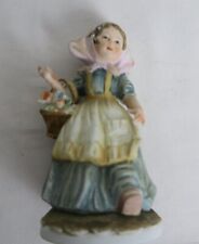 Figurine Lefton China Hand Painted Girl Trade Mark Exclusives KW4243 Tag & Stamp picture