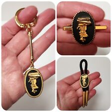 Evinrude Outboard Motor Co Employee Advertising Key Chain Mini Bolo and Tie Clip picture