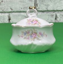 Vintage Lefton China Hand Painted Porcelain Vanity Trinket Dish / Ring Holder picture