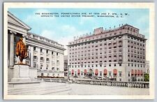 Washington D.C. - Washington Hotel & Treasury Building - Vintage Postcard picture