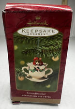 Hallmark Keepsake Ornament Porcelain Grandmother Teacup Mouse  2001 picture