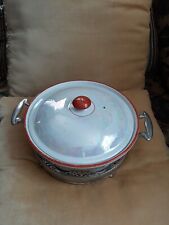 Vintage Royal Rochester Fraunfelter Lusterware Baking Casserole W/Carrier picture