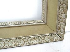 VINTAGE WHITEWASH CARVED  GILT FRAME FOR PAINTING  17 X 13 INCH  (e-23) picture
