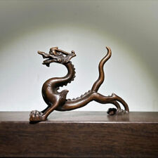 Chinese Antique Metal Bronze Dragon Ornaments Figurine  Zodiac Art picture