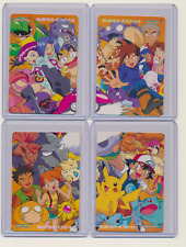 1999 Bandai Cardass Japanese Pokemon 4 Piece Puzzle Set Pikachu VHTF RARE picture