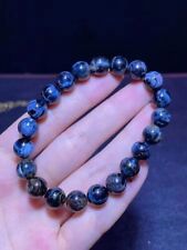9.5mm Natural Blue Pietersite Gemstone Crystal Round Bead Woman Man Bracelet picture