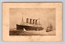 NYC, NY-New York, RMS Mauretania -Conard Line c1922, Vintage Postcard picture