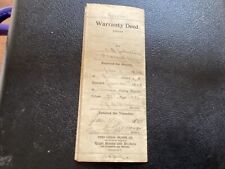Warranty Deed - To T.E. Johnston - Pleasant City - Guernsey County, Ohio picture