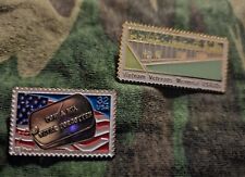 POW MIA and Vietnam Veteran's Memorial stamp pins picture