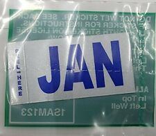 DMV MONTH TAG STICKER JANUARY/ JAN CALIFORNIA DMV LICENSE PLATE ORIGINAL TAG picture