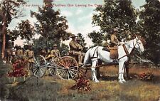 Military US Army Ettlinger Pre-1907 Postcard Artillery Drill Soldiers Recruits picture