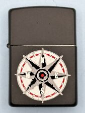 Vintage 1998 Marlboro Compass Black Matte Zippo Lighter picture