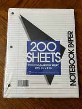 Union Camp Notebook Paper VTG NOS College Narrow Ruled 10.5x8 ~1990s Sealed picture