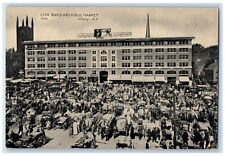 c1910's Lyon Block And Public Market Albany New York NY Antique Postcard picture