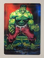 2023 1992 Marvel Masterpieces Metal Hulk Card FPG Jusko Kickstarter /2000 picture