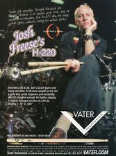 2007 Print Ad of Vater H-220 Drumsticks w Josh Freese A Perfect Circle picture
