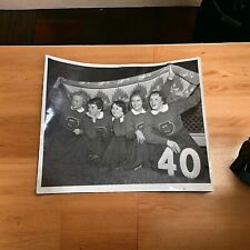 VTG Photograph Cheerleaders Central High School 1953 Black & White 8” x 10” picture