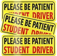 3pcs Magnet for Car, Please Be Patient Student Driver, New Drivers Sticker Sa..  picture