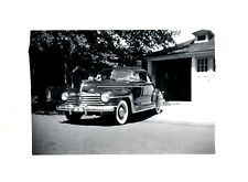 1940s Classic Automobile Car Driveway Garage Vintage Photo picture
