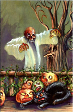 Postcard Halloween Shiverbones Matthew Kirscht Hiding on the Porch 25/52 picture