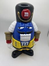 M&M 'S MM M&M Mars Nutcracker Sweet Candy Dispenser Blue Christmas Holiday picture