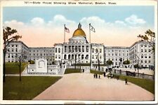 Postcard - State House Showing Shaw Memorial, Boston, Massachusetts picture
