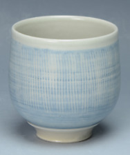Yunomi Kyo Kiyomizu yaki ware Japanese tea cup japan Gosu comb pattern Japan picture