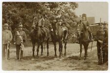 German Pre WW1 Photo Soldiers Horses Hussar Uniforms Mand Medals 1912 picture