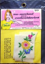 EZ NU-METHOD IRON ON FLOWER EMBROIDERY VINTAGE #A-1561 NOS picture