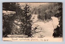 Mongaupfalls NY-New York, Tom Quick Indian Rock, Vintage c1906 Souvenir Postcard picture