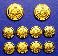 CAMBRIDGE CLASSICS replacement buttons 10 pc 2-part metal Buttons Good Used Cond picture