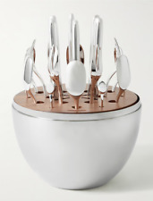 CHRISTOFLE MOOD PARTY SILVER PLATE 25-PIECE SET W EGG CAPSULE #0065599 BRAND NI picture