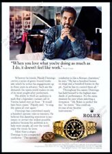 1993 Rolex GMT Master II Date gold watch Placido Domingo photo vintage print ad picture