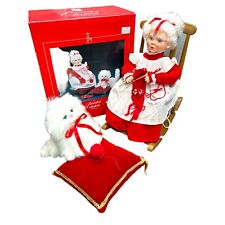 Santa's Best 1993 Animated Miss Santa Claus Kitten christmas Decor See VIDEO picture