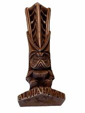 Vtg Lono Coco Joes God of Peace Prosperity Hapa Wood Tiki Figurine Hawaii Aloha picture