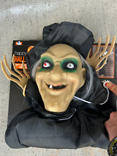 New Halloween Decoration 3 Foot Hanging Witch Spooky Character LED Light Up Eyes picture