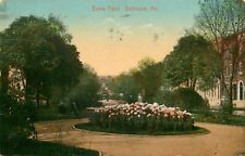 Postcard Baltimore Eutaw Place Park 1911 Divided picture