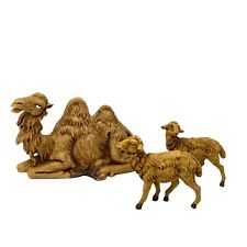 Vintage FONTANINI Depose Italy Nativity Sitting Camel two Sheep lot of 3 pc 5